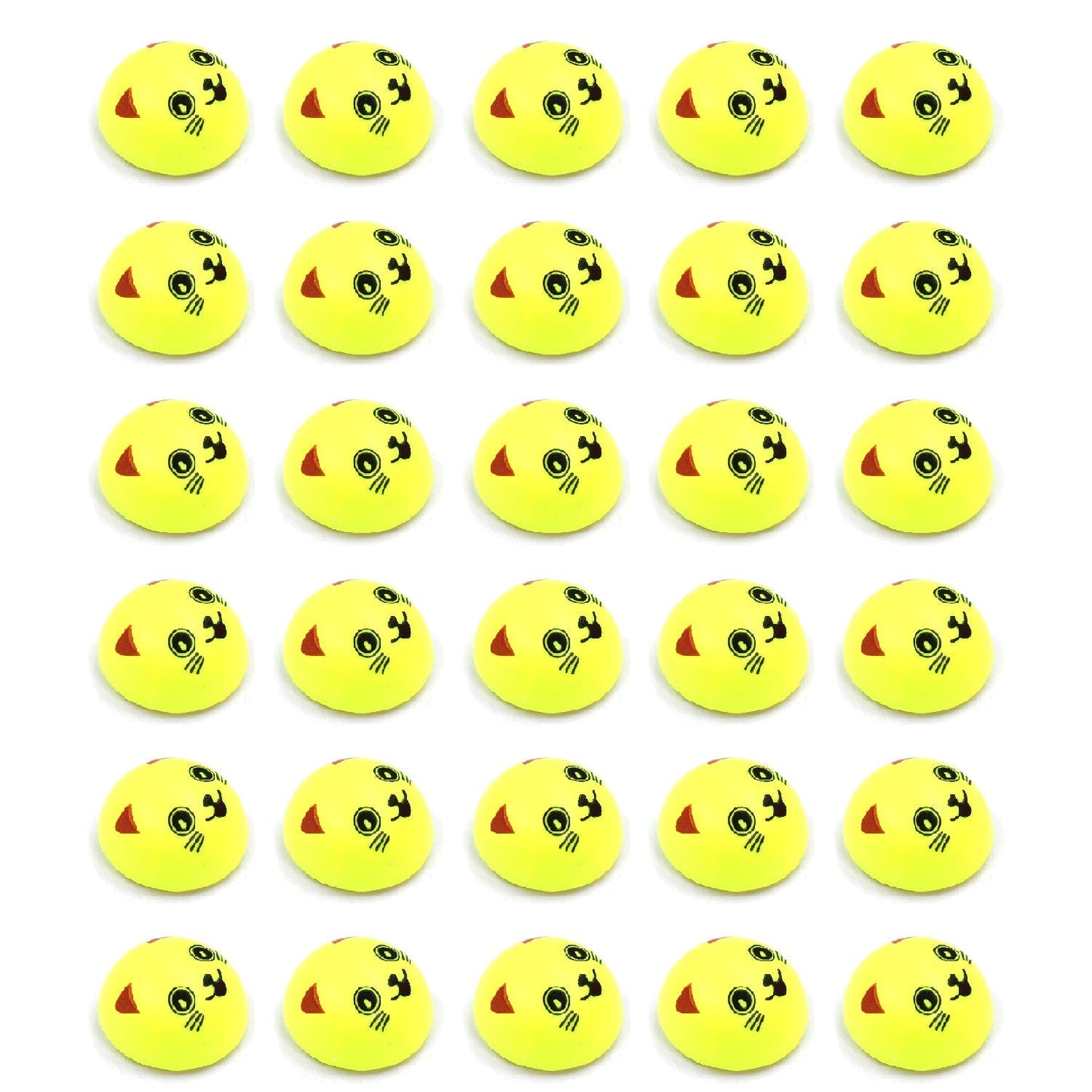 Fun pull-back smiley toys in different designs