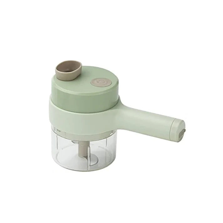 Electric Vegetable Cutter – 4-in-1 Handheld Slicer, Chopper, Peeler & Grinder