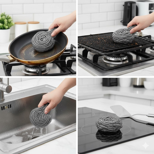 Stainless Steel Kitchen Scrubber (1 pc)