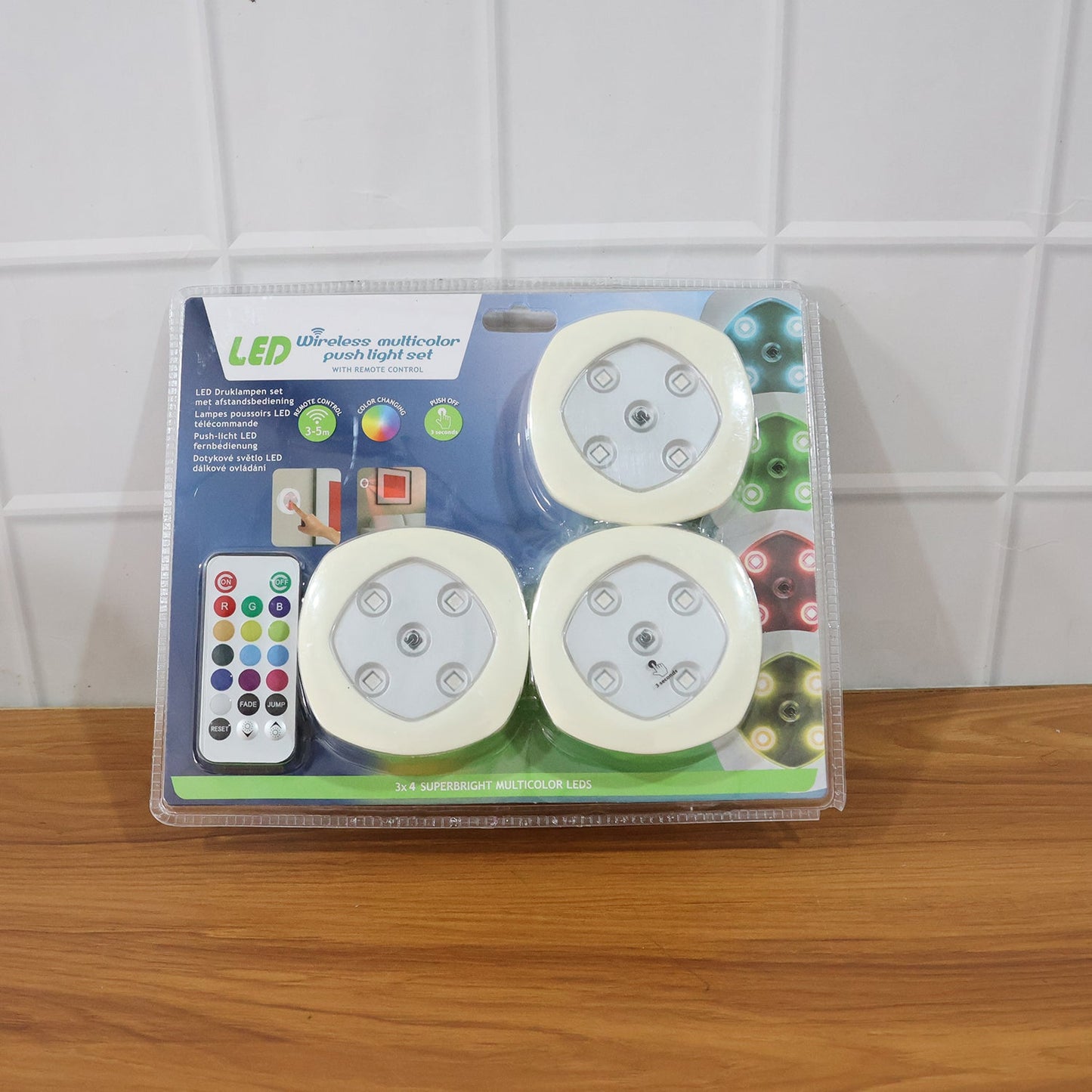 Multicolor Remote Control LED Touch Light Set