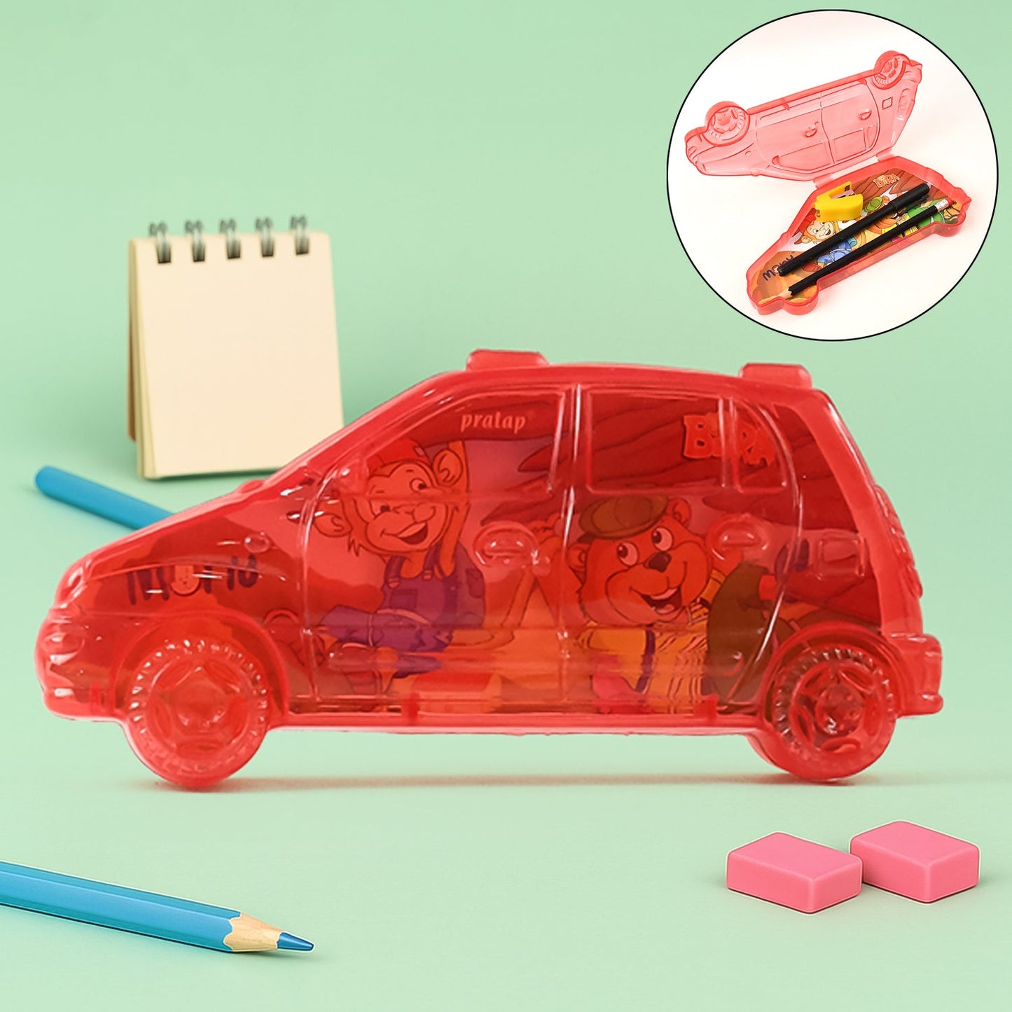 Car Shape Plastic Compass Box 