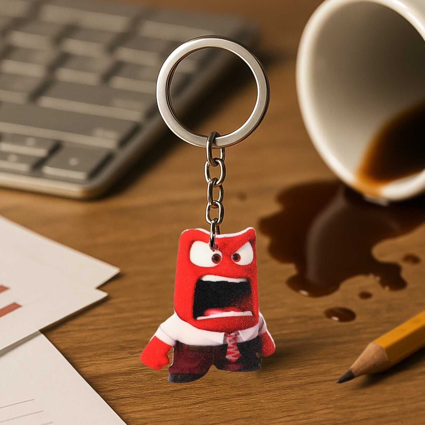 Funky Animated Acrylic Keychain