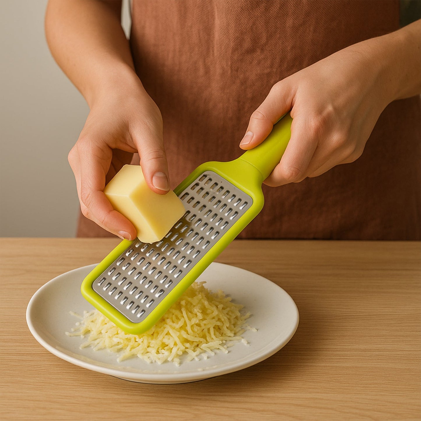 Stainless Steel Vegetables & Fruits Shredder for Kitchen Cheese Grater (1 Pc)