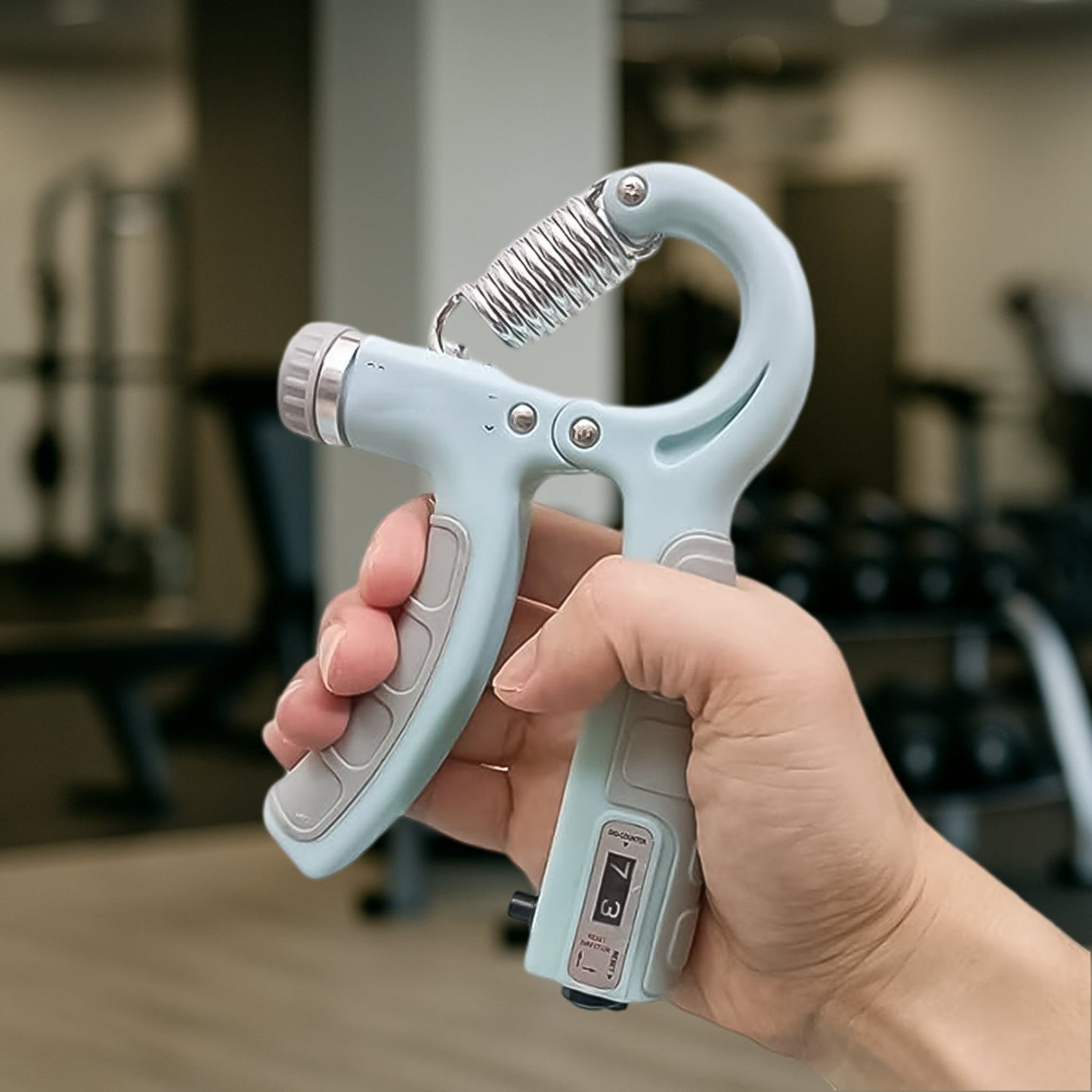 Gym Fitness Hand Grip Adjustable Finger Heavy Exerciser Strengthener 1 Pc