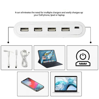 4in1 hub is USB For Pen drive, Mouse, Keyboards, Camera, Mobile, (1 pc)