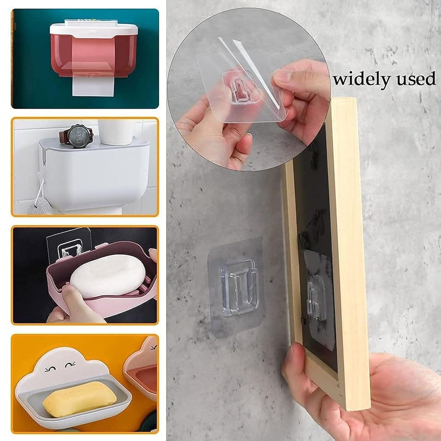 Multipurpose Wall Mounted Self Adhesive Hanger (1 Pc)