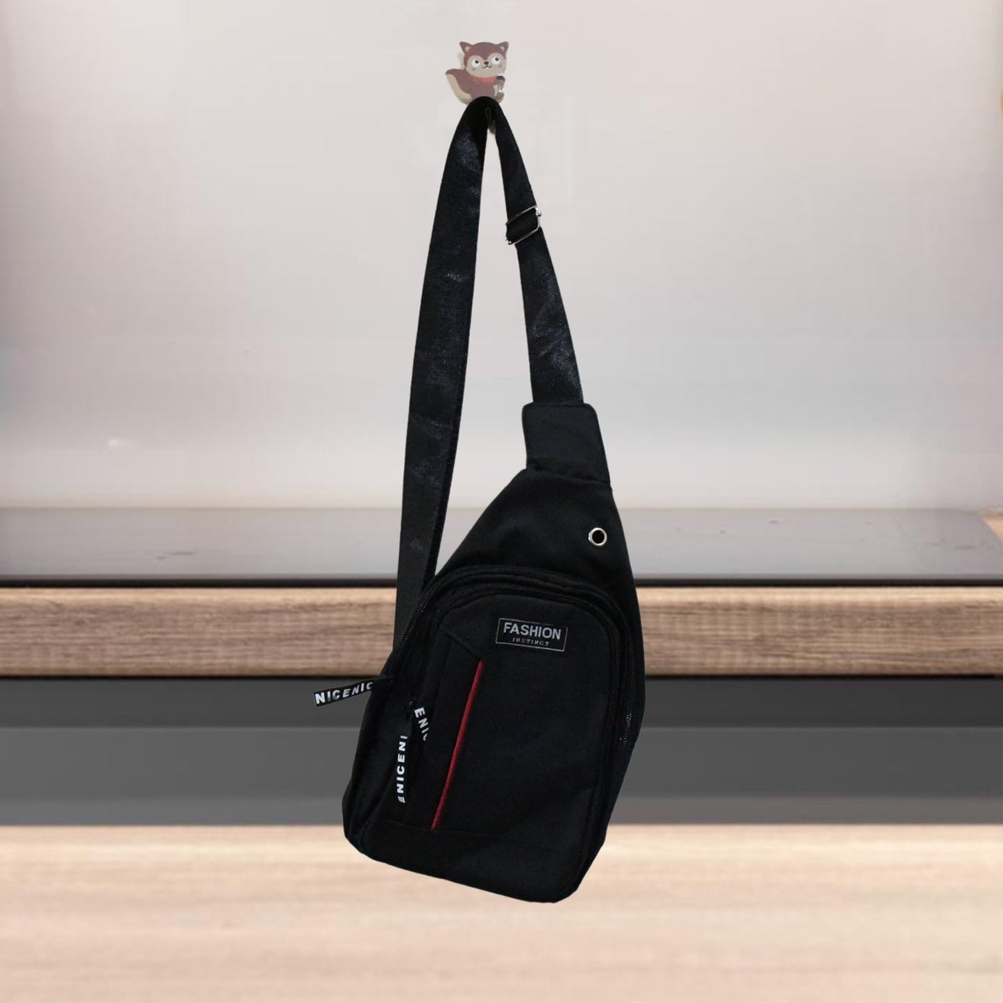 Waterproof Anti-Theft Crossbody Fanny Pack – (1 Pc, Black & Grey)