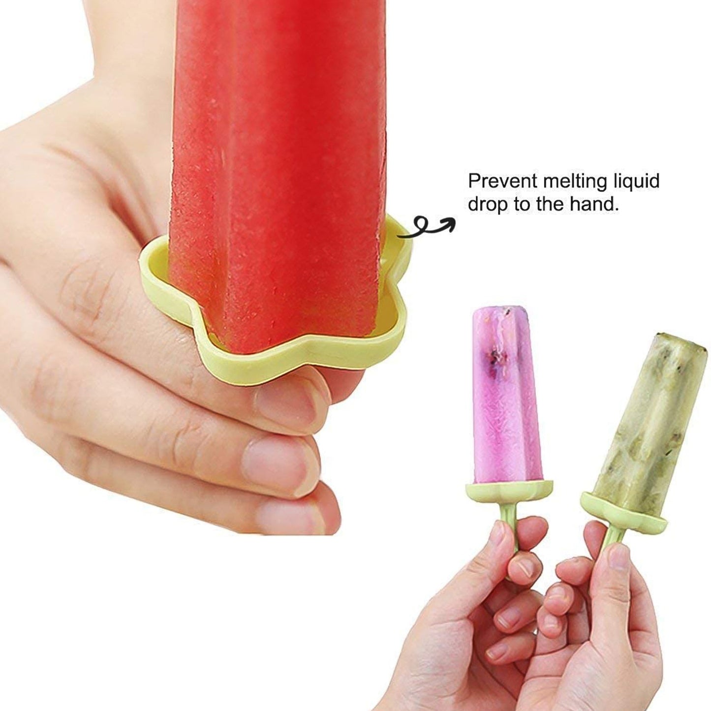 Plastic Ice Cream Molds with Lid (1 Set / 6 Pc)