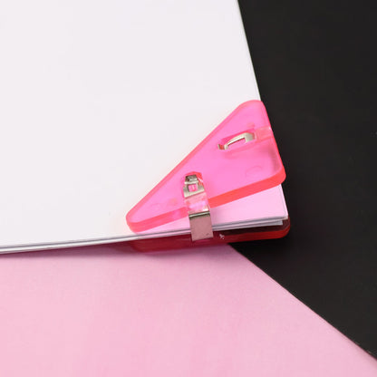Triangle Paper Clips | Small Corner Clips for Paper, Document Clip (1 pc)