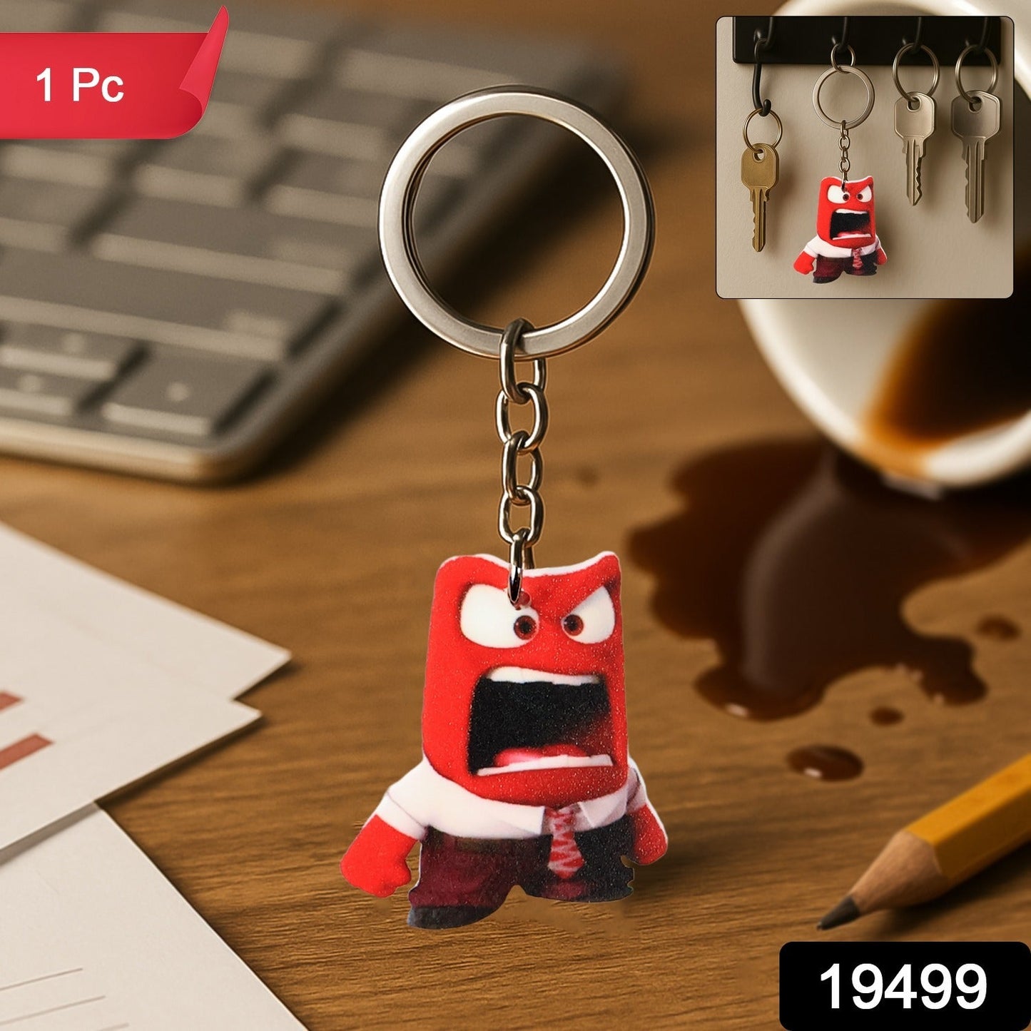 Kawaii Animated Acrylic Keychain