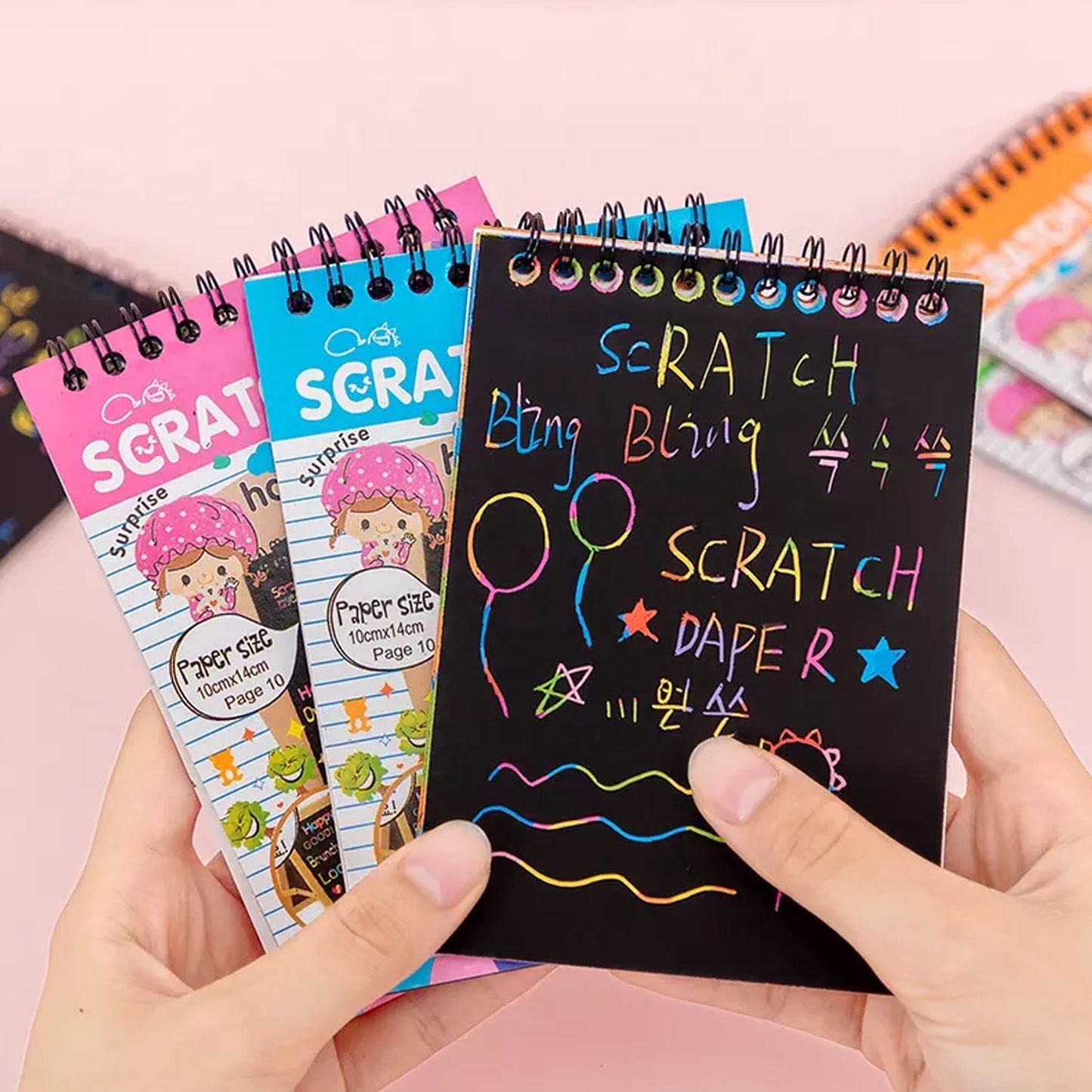 Rainbow Art Scratch Paper Book