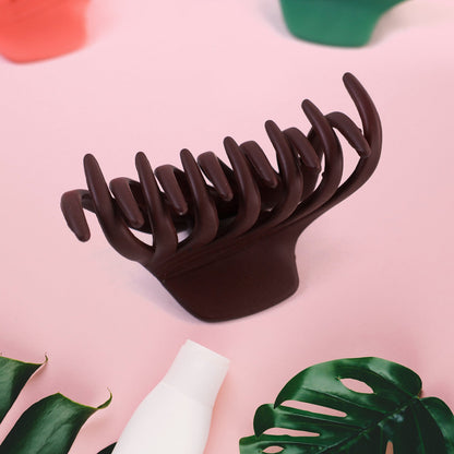 Plastic Hair Clamp Grip, Simple Matte Hair Barrette Clamp (1 Pc)