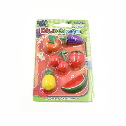 3D Mix Design Fancy & Colorful Erasers – Novelty Set for Kids & School Prize (1 Set)