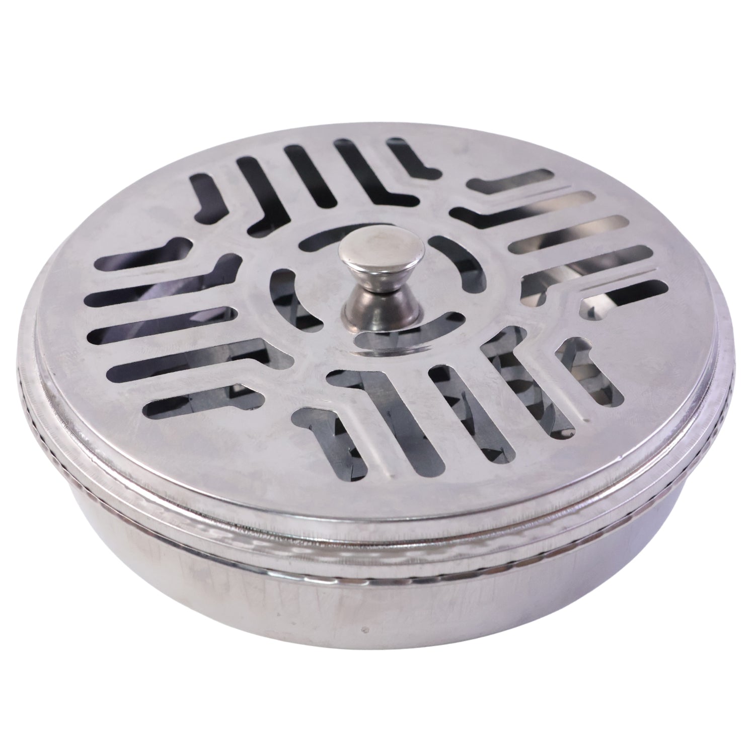 Safe coil burning stand container