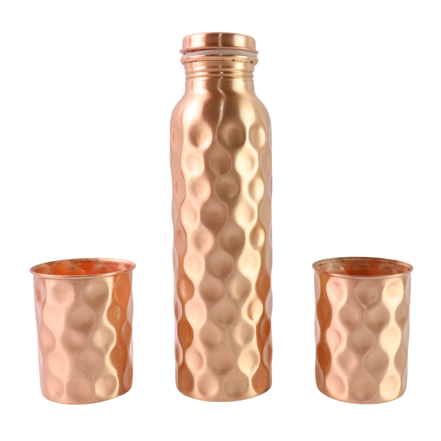 Diamond Cut Copper Gift Box Set
