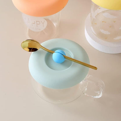 Cup/Mug Lid Dust Proof Silicone Rubber Airtight Seal (Lid Only, 1 Pc)