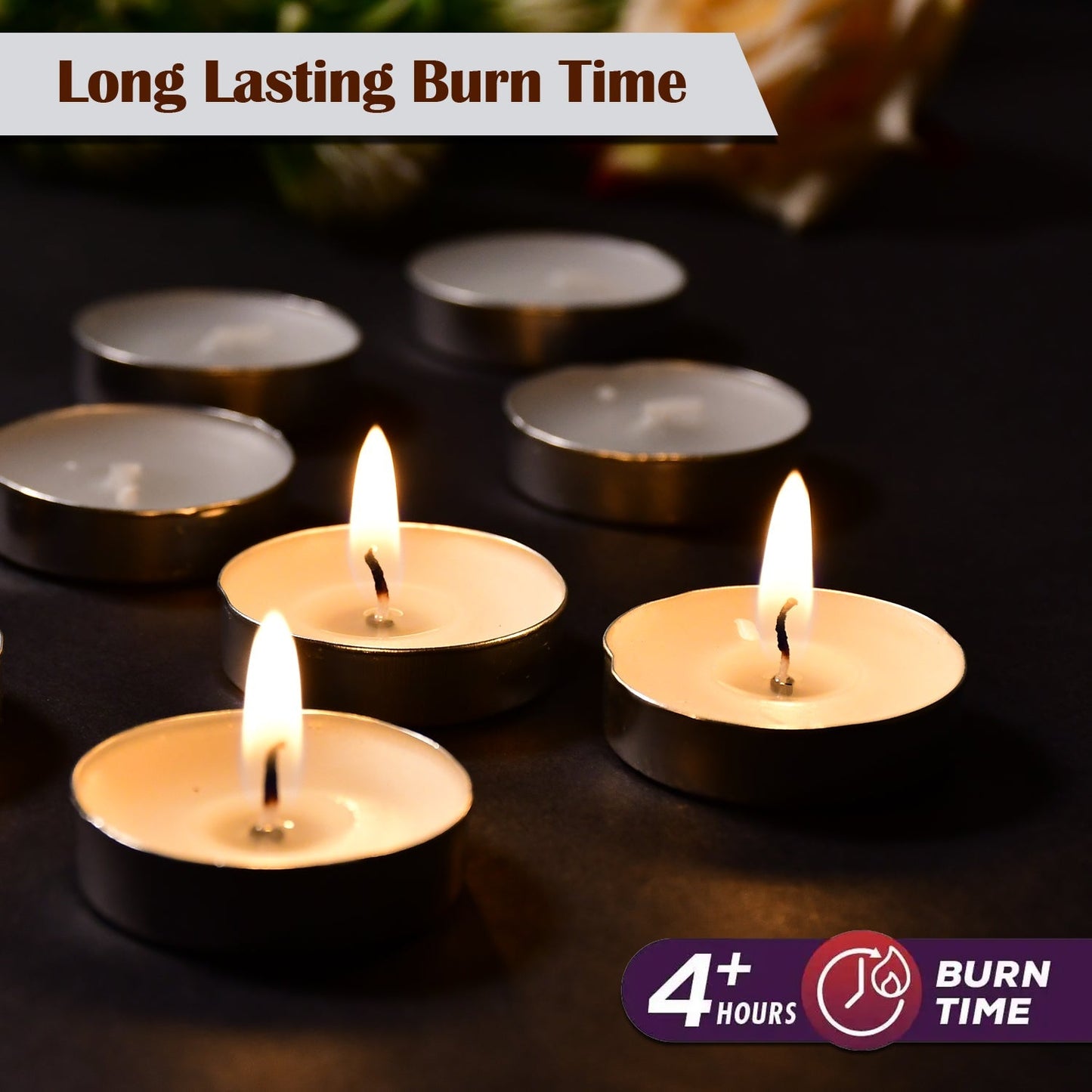 Decorative candles in various colors, ideal for celebrations