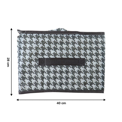 Foldable Fabric Storage Basket Organizer Box (1 Pc, 40x28Cm)