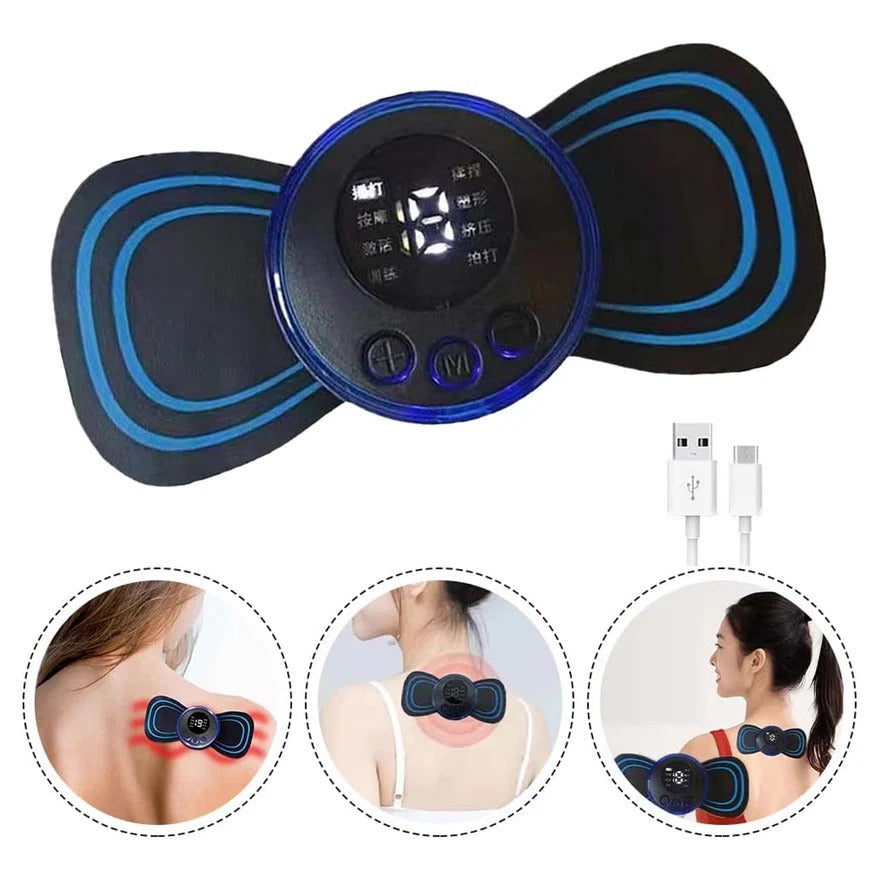 Portable USB Electric Neck Massager – Deep Tissue Pain Relief Anytime, Anywhere