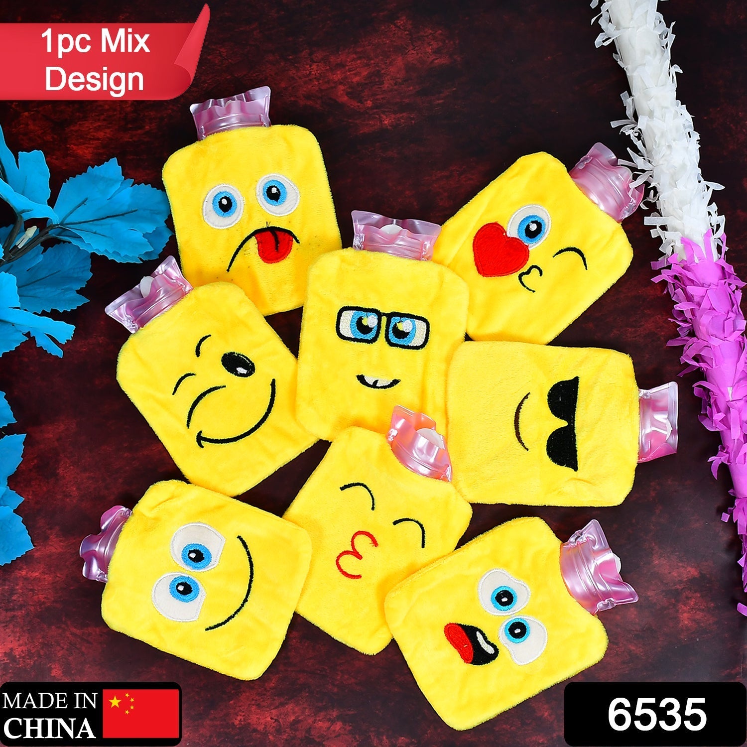 Cute emoji hot water bag