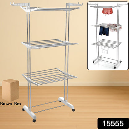 Fresh Nest Rolling Cloth Dryer – 3 Tier