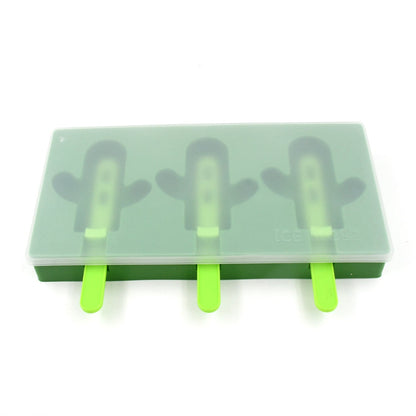 Cactus Shape Ice Cream Mould Homemade Ice Molds for DIY Summer Food Kitchen Tools 1 Pc