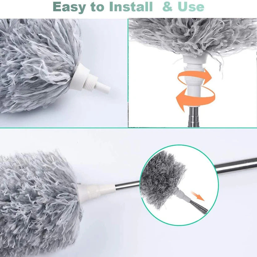 Microfiber Telescoping Duster with 100-Inch Extendable Handle