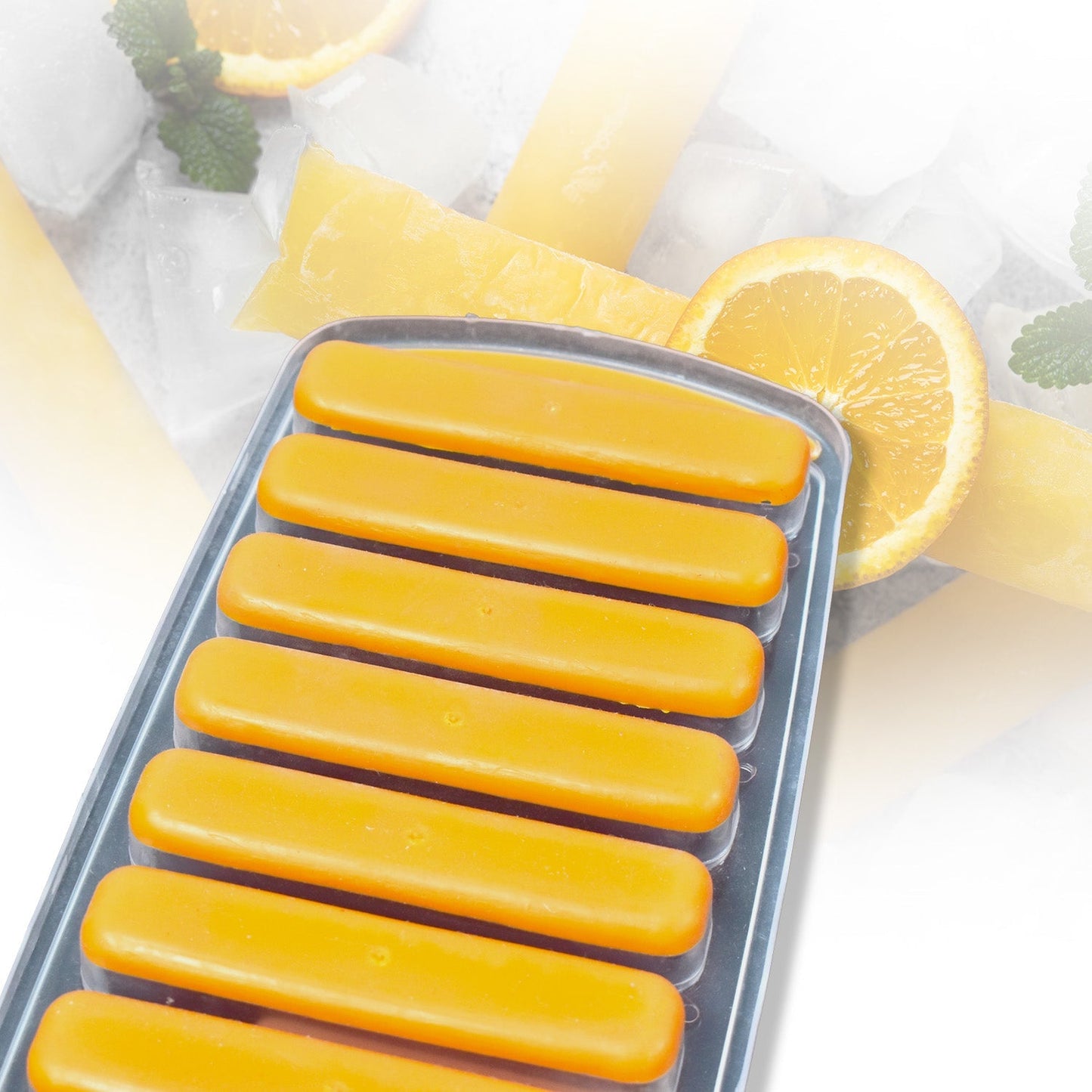 Ice cube tray with -out feature