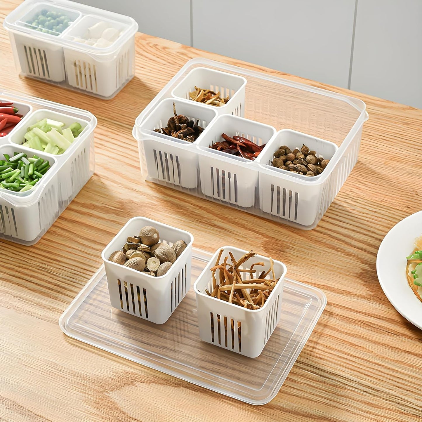 Fridge Storage Box – Freezer Vegetable & Meat Organizer Drawer