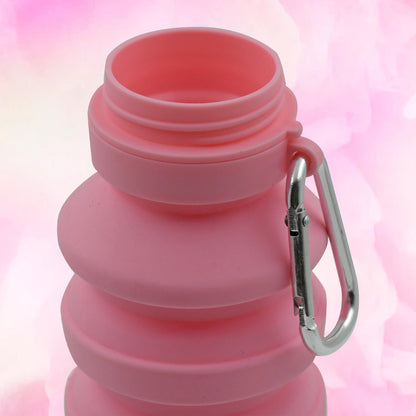 Foldable Silicone Leak Proof Sports Travel Water Bottle for  Gym Hiking 1 Pc 24 cm