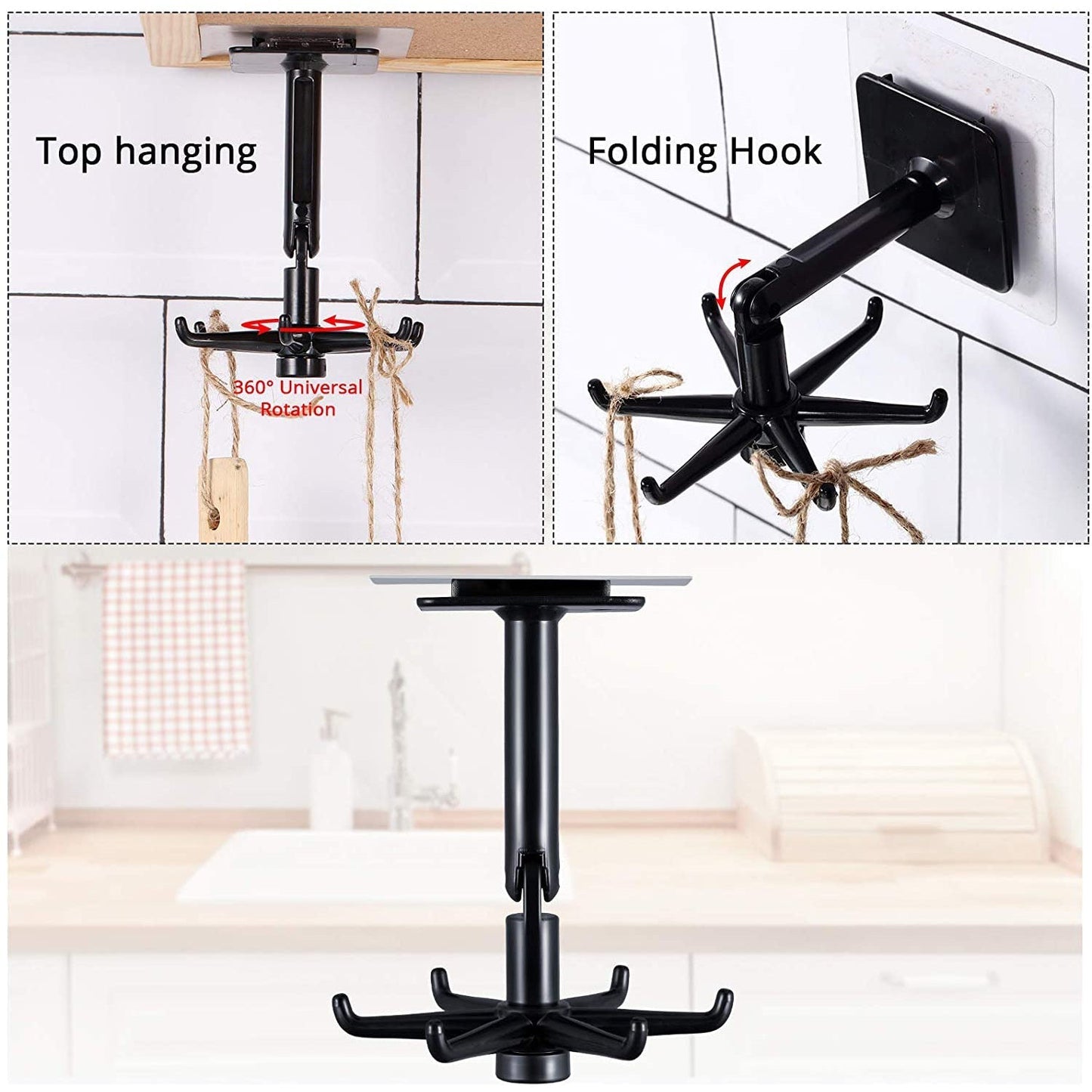 Wall Fix 360° Rotatable Hanger 