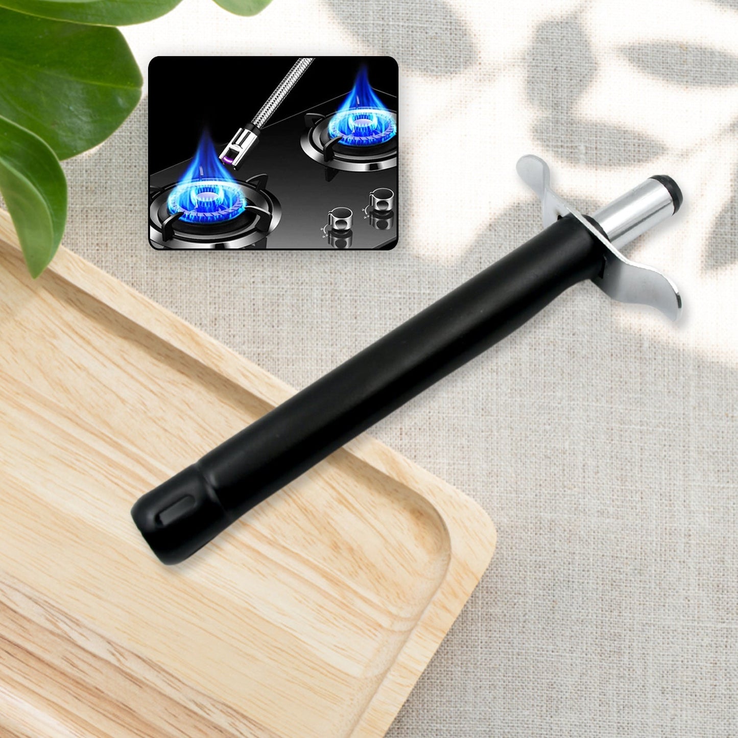 Stainless Steel Gas Lighter for Kitchen Gas Stove Long-Lasting Unbreakable Lighter 1 Pc
