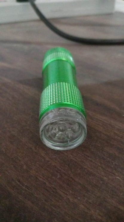 Mini Pocket Torch with 9 LED Bulbs – Super Bright Flashlight