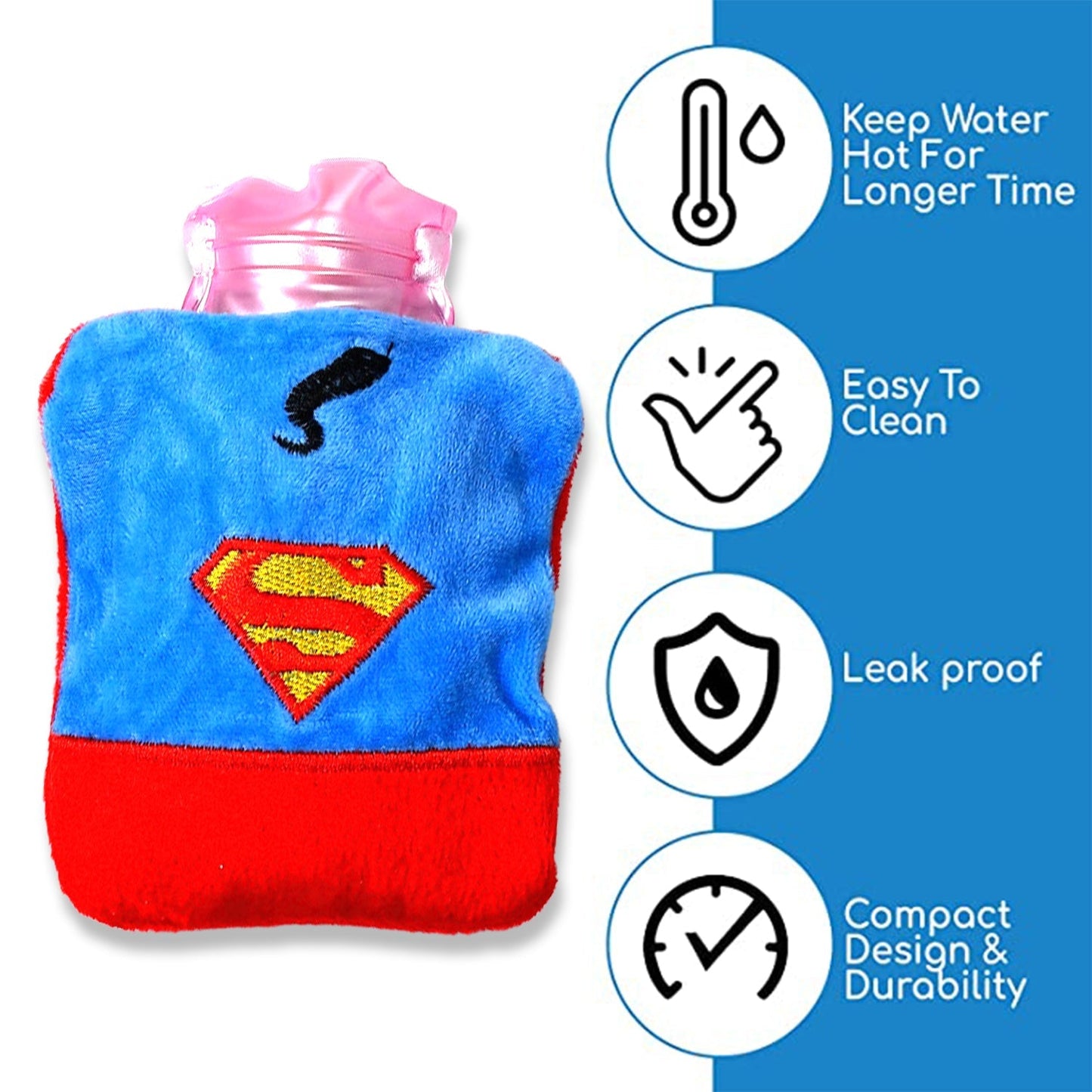 Mix design Fun Emoji Relief (1 Pc): Mini Hot Water Bag for Aches & Pains