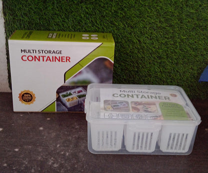 Fridge Storage Box – Freezer & Kitchen Organizer for Vegetables & Food (1 Pc)