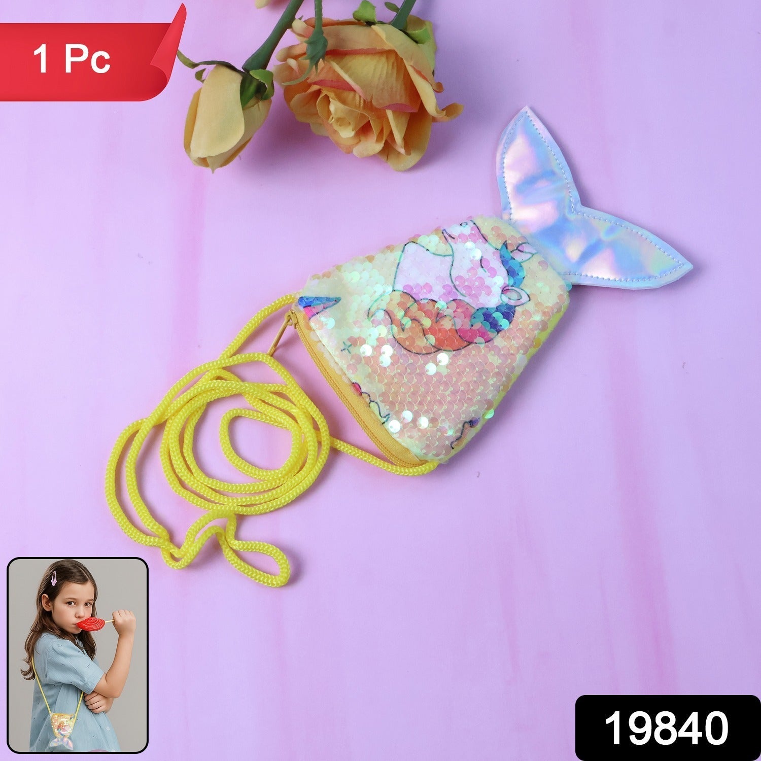 Aqua Charm Mermaid Sling Bag