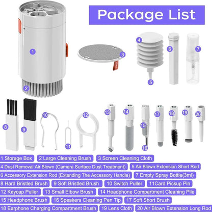 20-in-1 Electronic Cleaning Kit – Multi-Function Gadget Cleaning Tool Set
