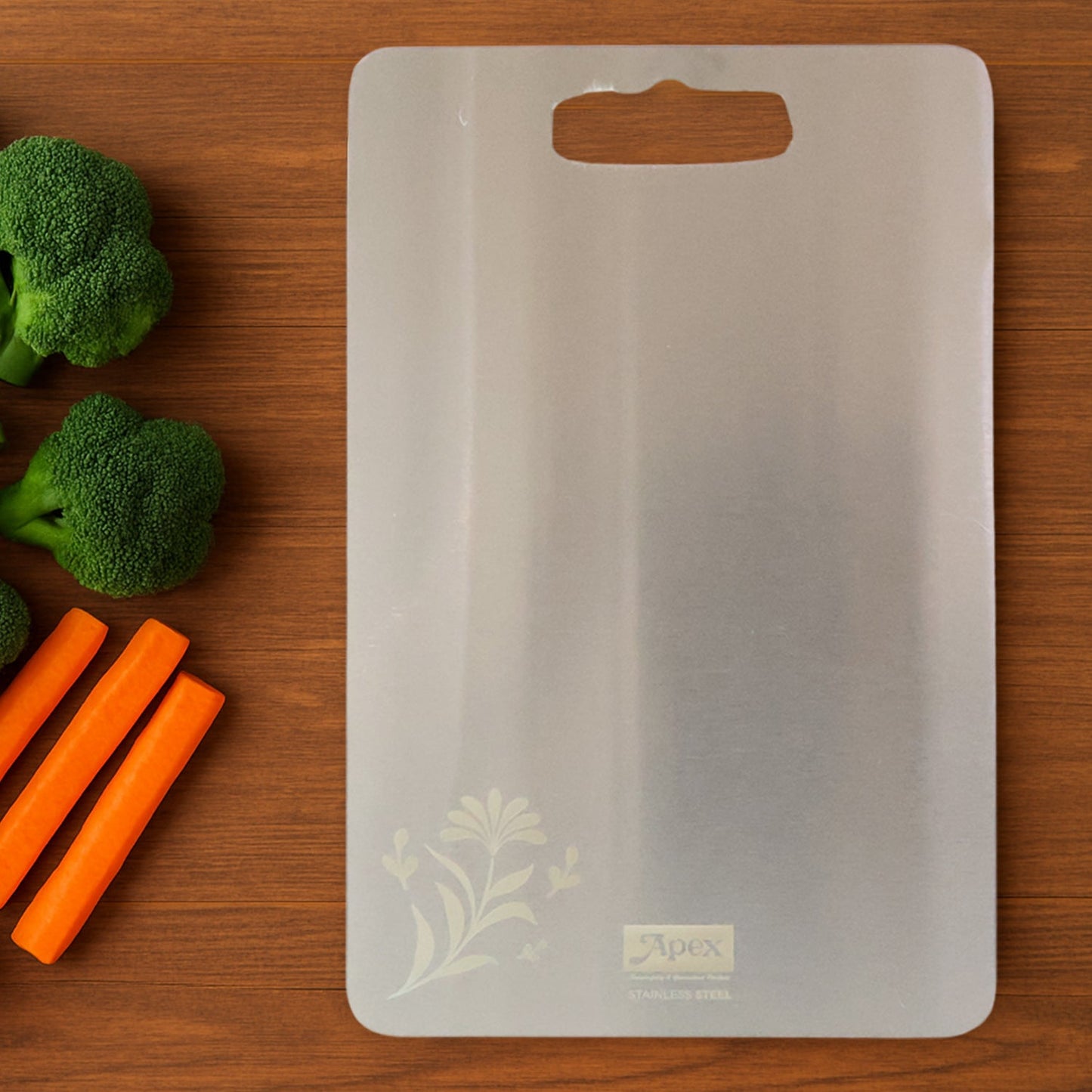Apex Stainless Steel Multipurpose Small Chopping Cutting Board (210x320mm / 1 Pc)