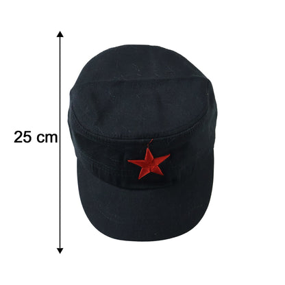Classic Military Style Red Star Cap (1 Pc)