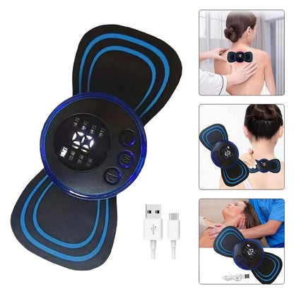 Portable USB Electric Neck Massager – Deep Tissue Pain Relief Anytime, Anywhere