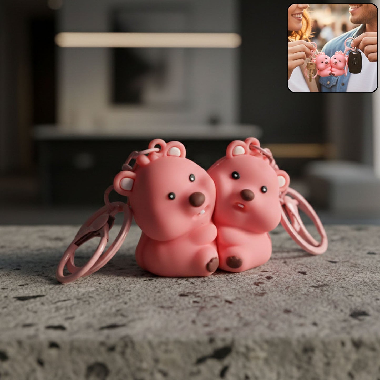 Bear Keychain Set