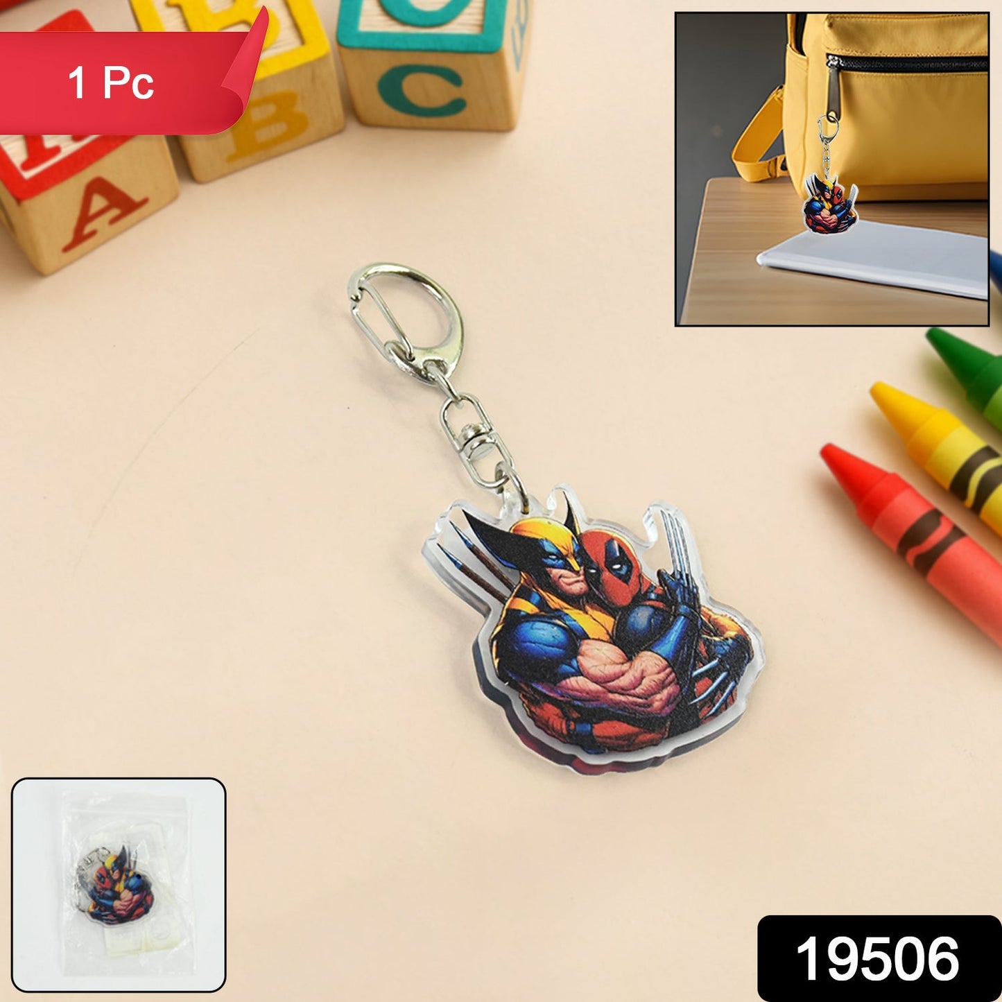 Anime Style Acrylic Keychain