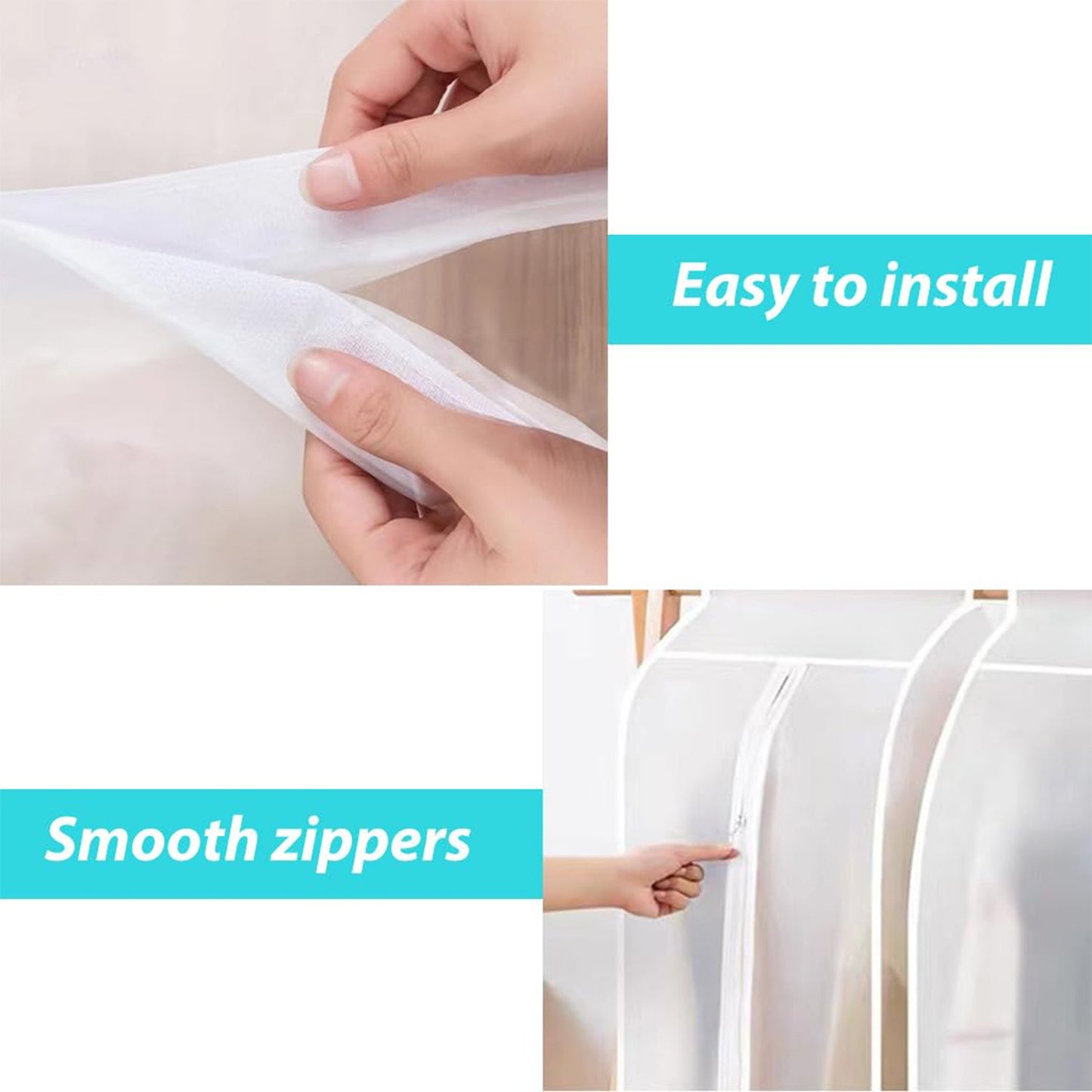 Hanging Garment Storage Cover (100 × 50 cm)
