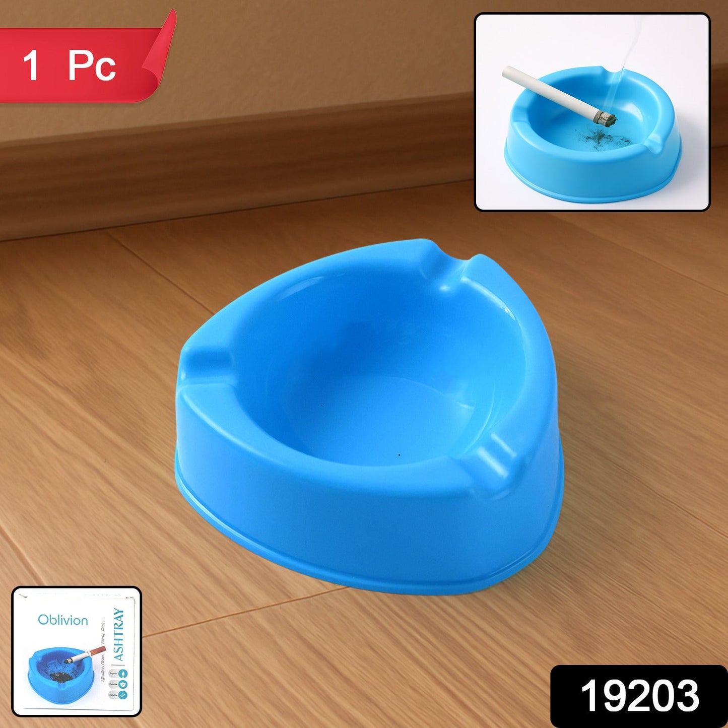 Oblivion Heavy-Duty Plastic Ashtray