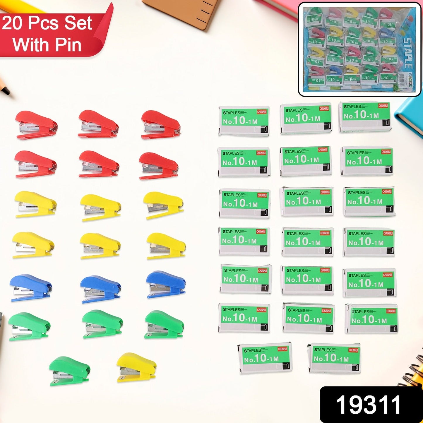No.10 Mini Stapler Set with Staples
