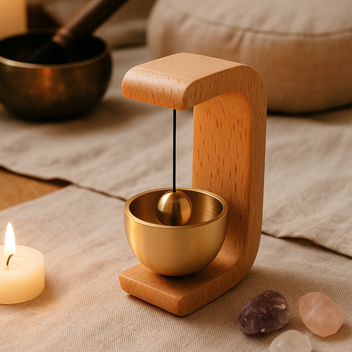 Premium Desktop Japanese-Style Zen Bell