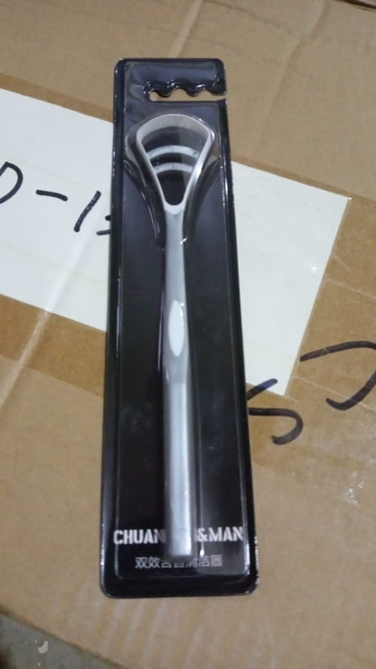 Oral Tongue Cleaner – Stainless Steel Scraper for Personal Dental Care