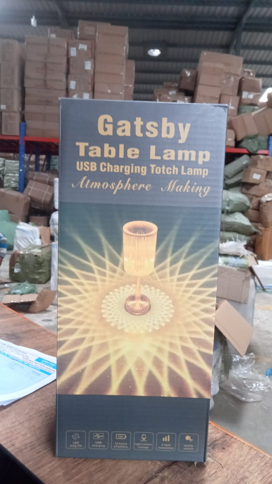 USB Crystal Table Lamp