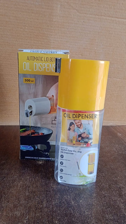500 ml Automatic Oil Dispenser Bottle with One-Touch Controlled Pour Spout (1 Pc)