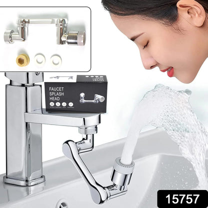 1080° Rotating Faucet Aerator & Splash Filter Extender – Water Saving Tap Nozzle